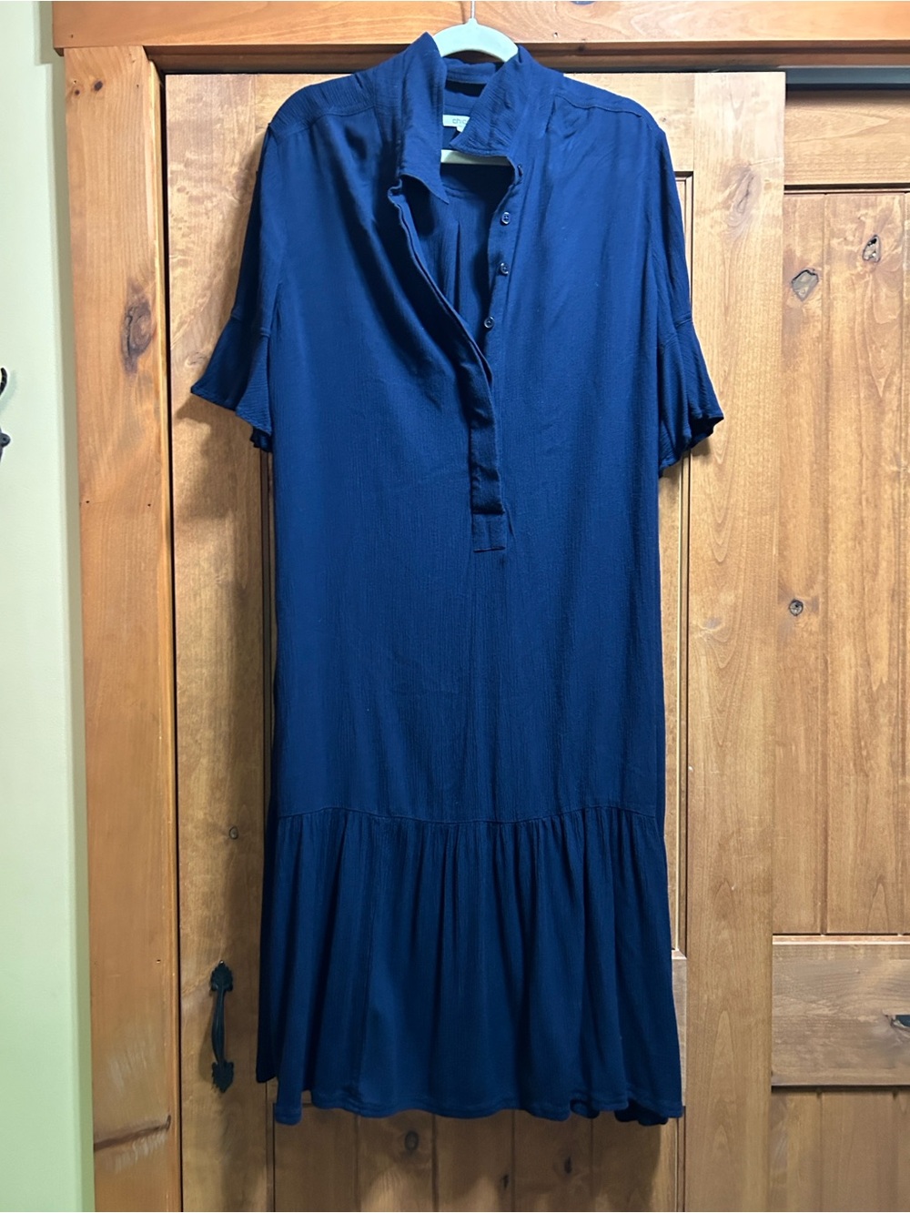 Men's Navy Rayon Pants